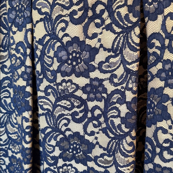 Speechless Navy Floral Lace Dress - Picture 2 of 5